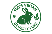 create a 100% wegan cruilty free icon with a rabbit in i t